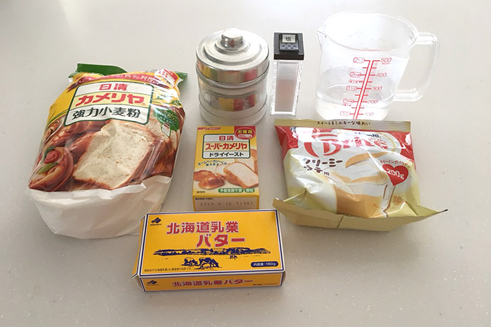 パン作りの材料