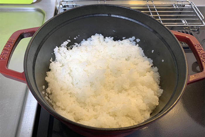 ストウブで炊いたご飯