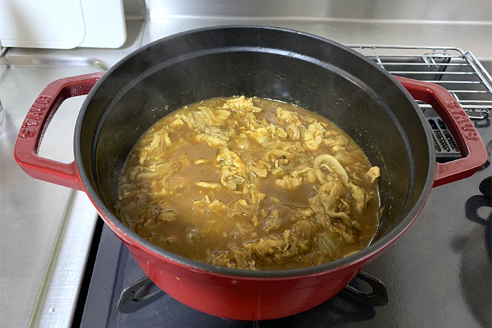 ストウブで作ったカレー